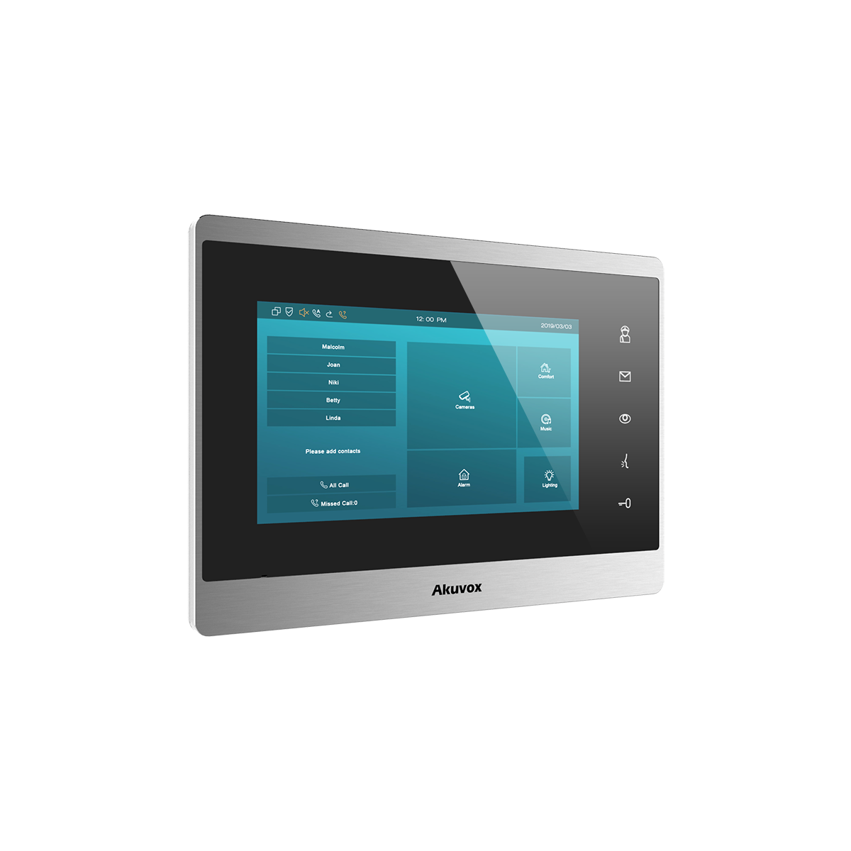 7" Innenstation Touch Display - Silber