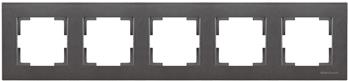 5 fach Rahmen horizontal Anthrazit - RITA Schalterserie 5 fach Rahmen horizontal Anthrazit - RITA Schalterserie