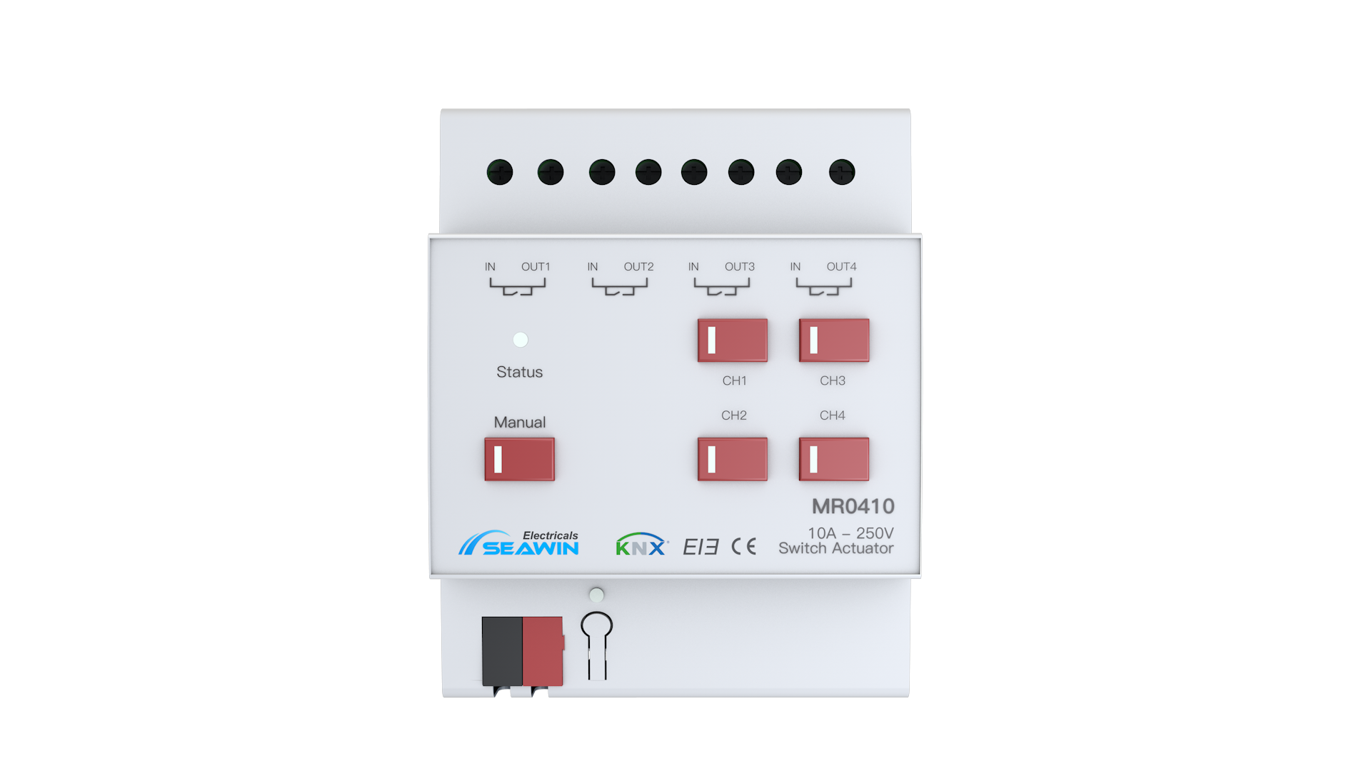 4 fach KNX Schaltaktor 10A 4 fach KNX Schaltaktor 10A