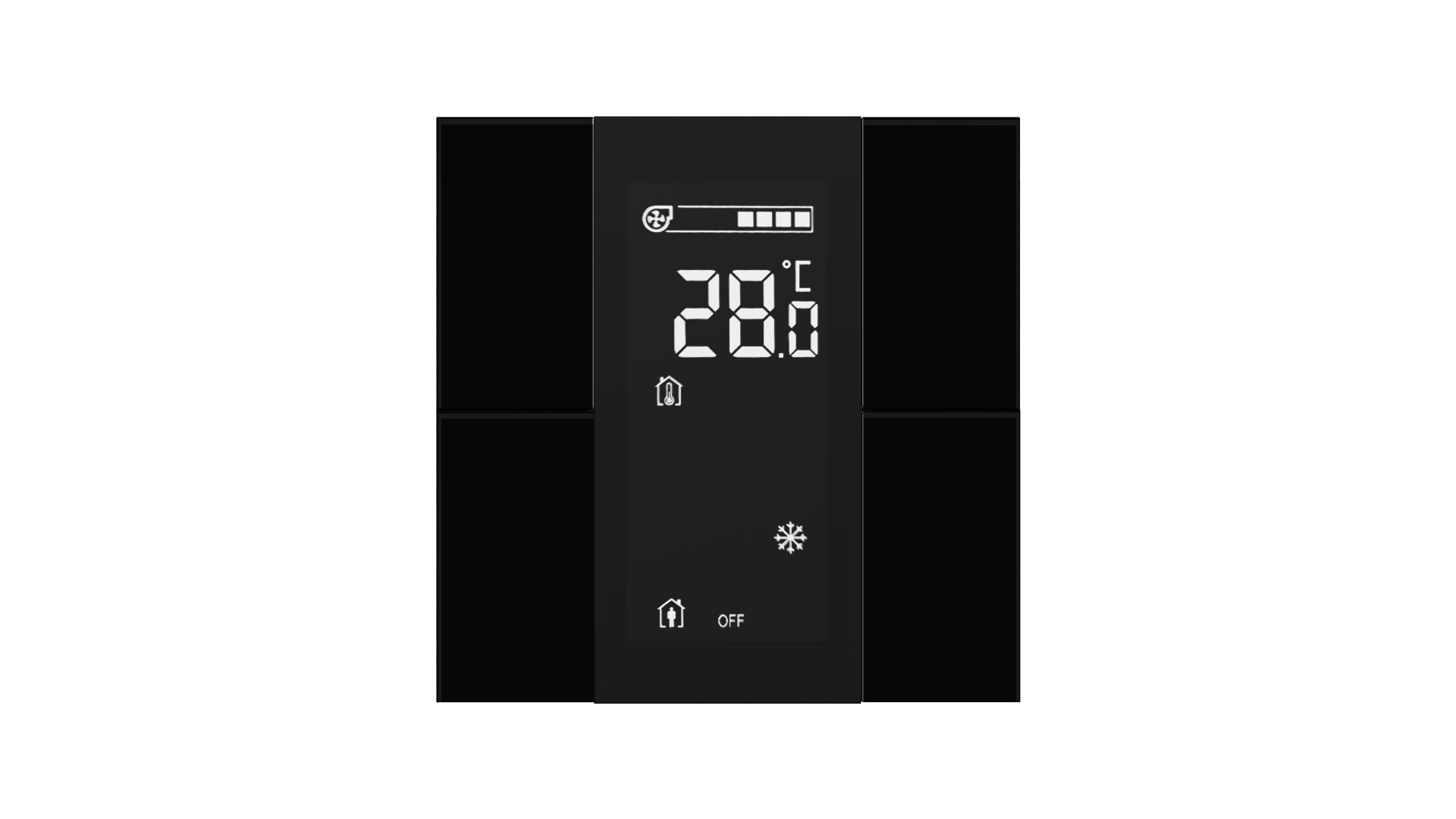 KNX Taster mit Display iSwitch · Glas Schwarz 4