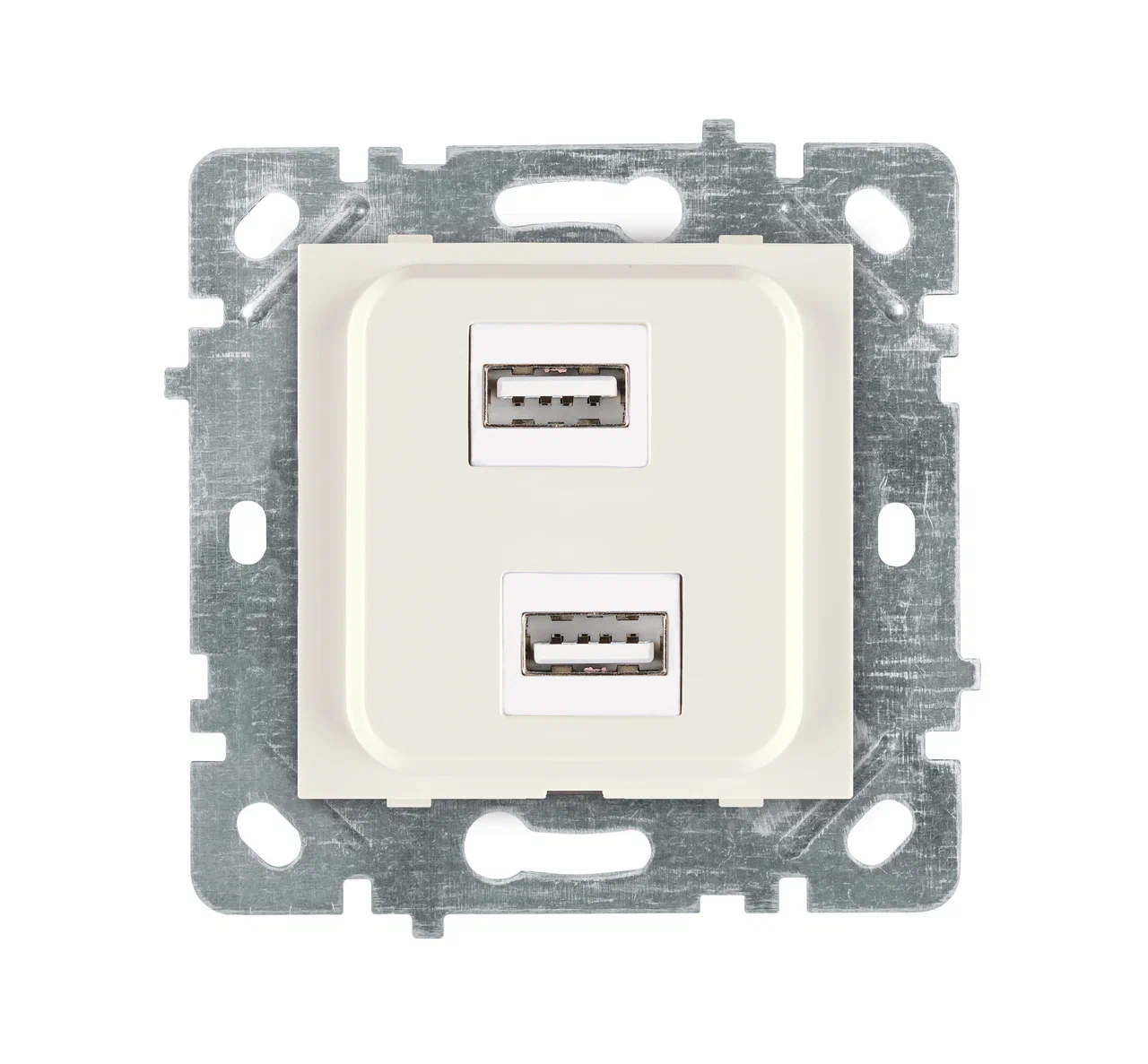 2fach USB-Anschlussdose Creme · SELENE