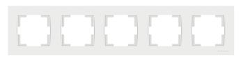 5 fach Rahmen horizontal Weiß - RITA Schalterserie 5 fach Rahmen horizontal Weiß - RITA Schalterserie
