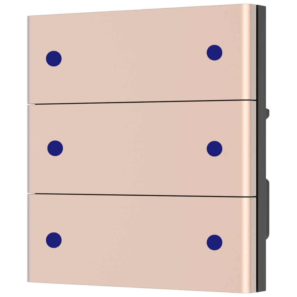 KNX Taster Rose Gold 6 KNX Taster Rose Gold 6