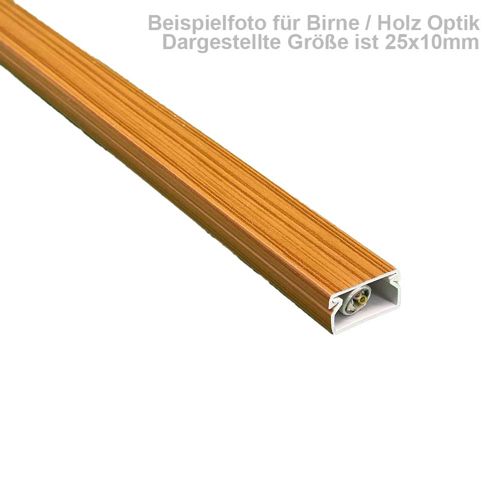 25x25 mm Kabelkanal Birne zum Schrauben 1m