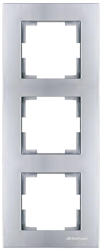 3 fach Rahmen vertikal Silber (RITA Metall Optik) 3 fach Rahmen vertikal Silber (RITA Metall Optik)