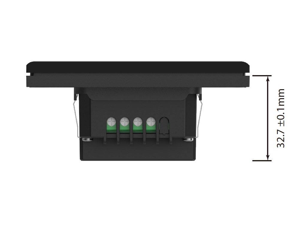 4 Zoll KNX Taster mit Touch Display 4 Zoll KNX Taster mit Touch Display
