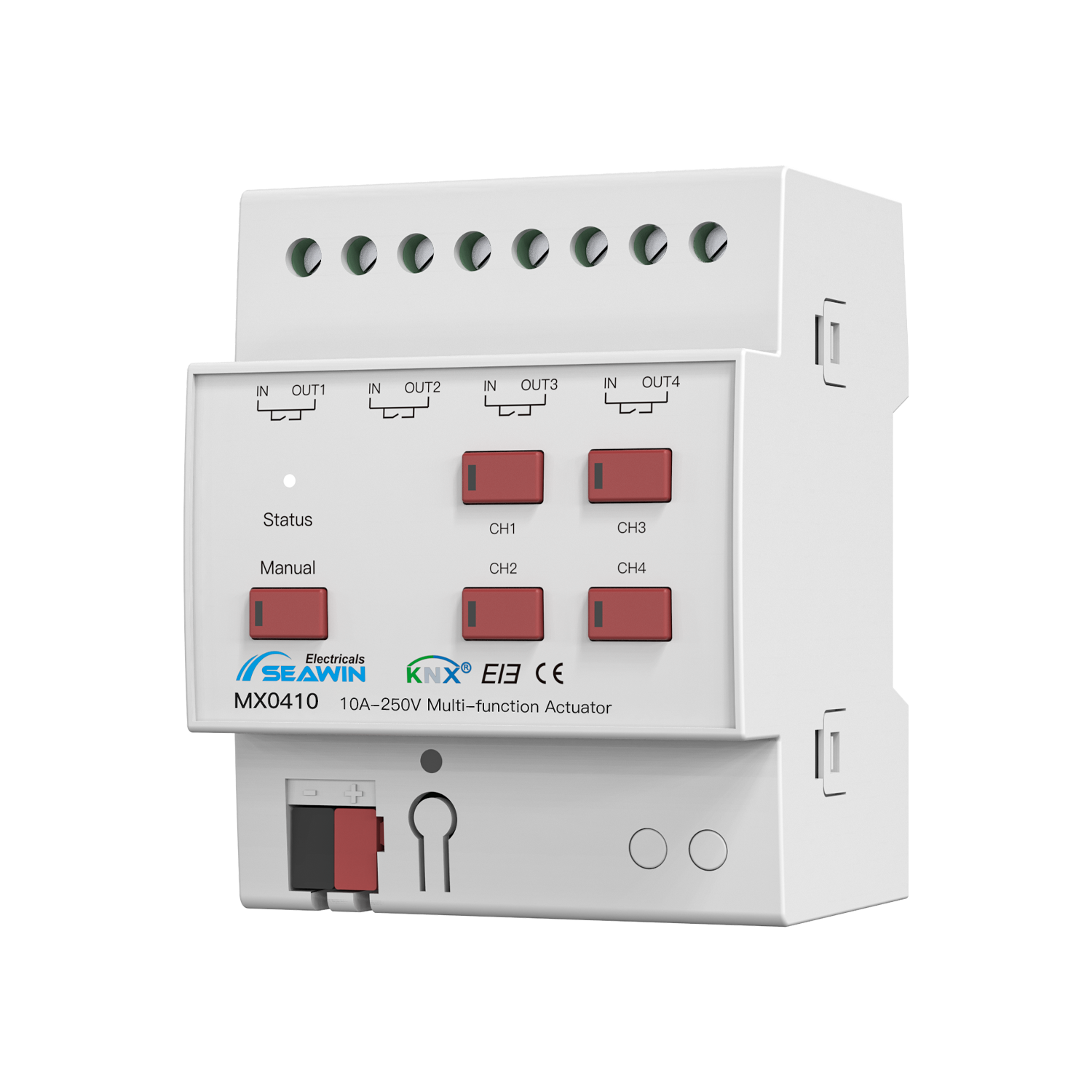 4 fach KNX Kombiaktor 10A 4 fach KNX Kombiaktor 10A