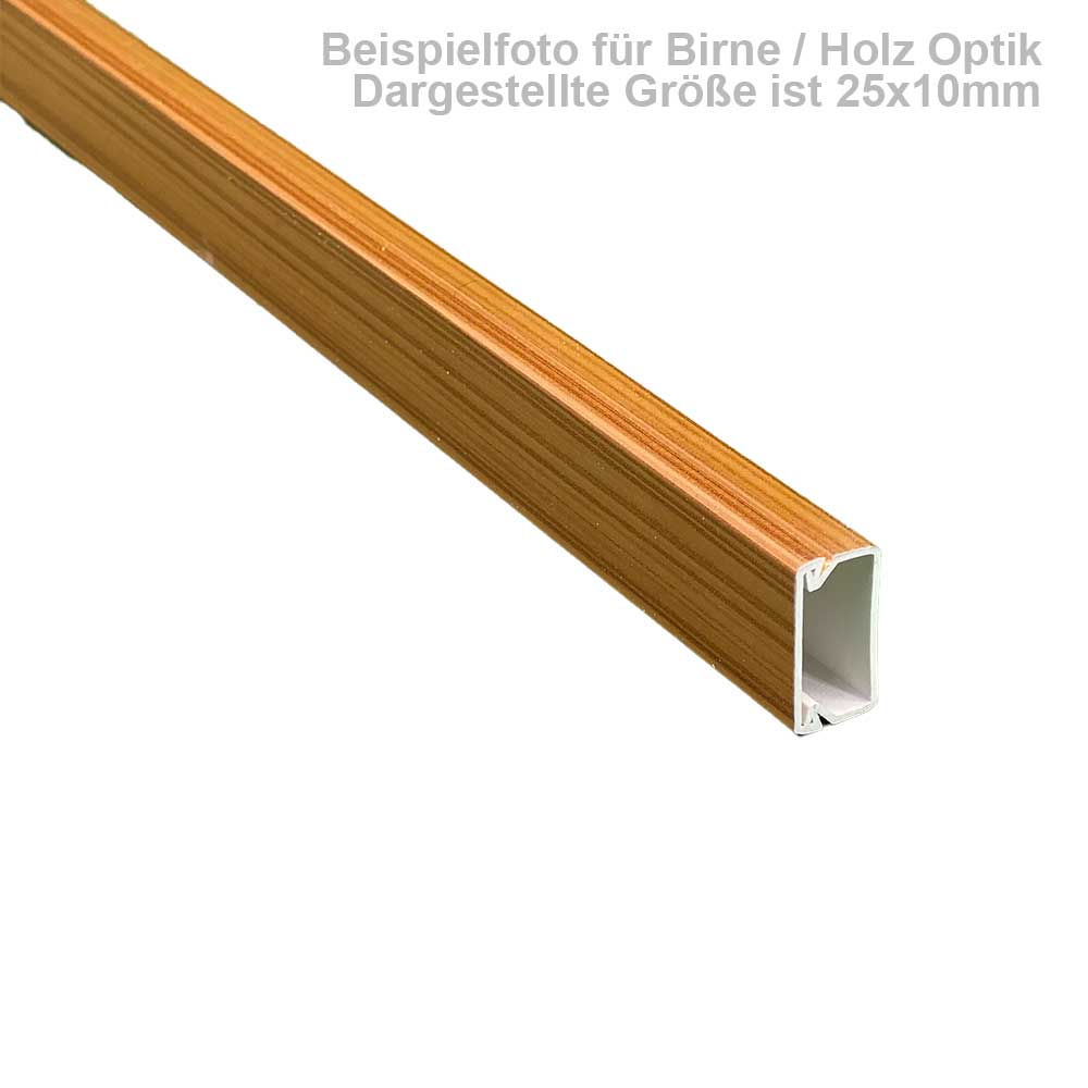 25x25 mm Kabelkanal Birne zum Schrauben 1m