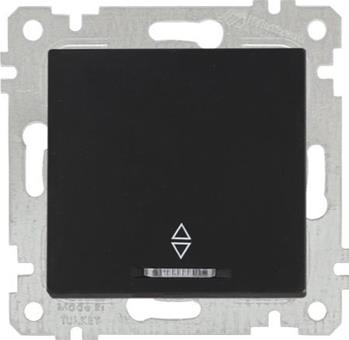 Kontrollwechselschalter Schwarz Matt - RITA Schalterserie Kontrollwechselschalter Schwarz Matt - RITA Schalterserie