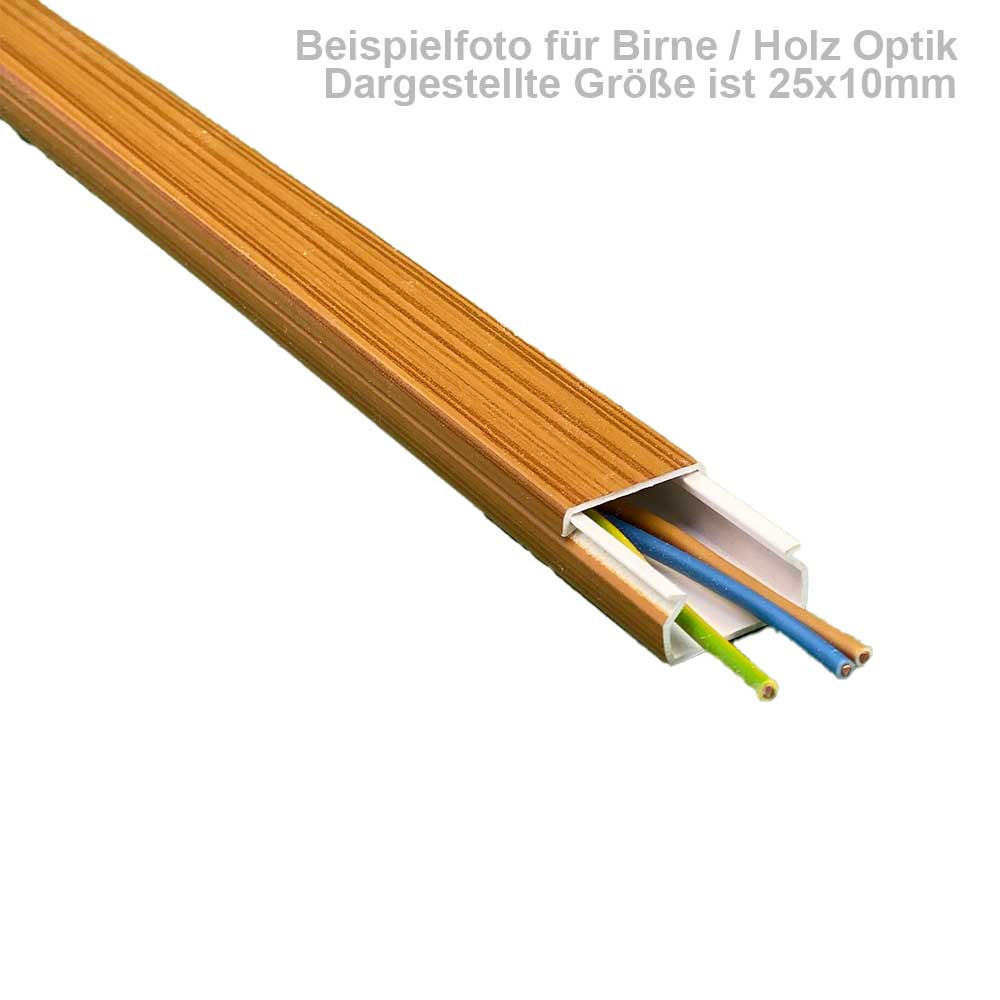 25x25 mm Kabelkanal Birne zum Schrauben 1m