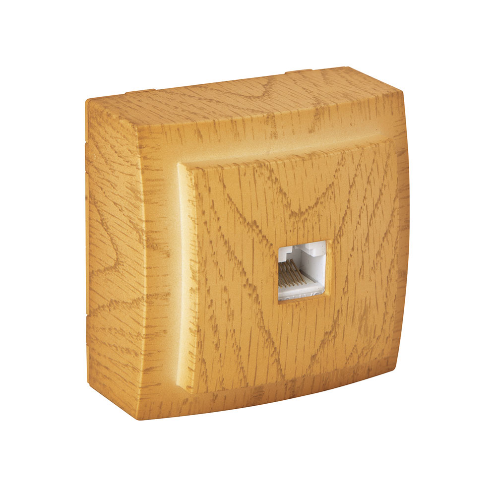 Netzwerkdose CAT5 Eiche · THEMIS Netzwerkdose CAT5 Eiche · THEMIS