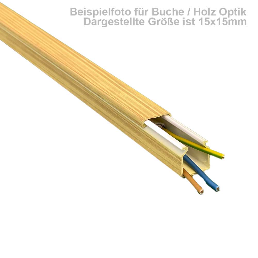 Kabelkanal Buche Hell (Selbstklebend) - 2x1m 10X8X2000mm Buche Hell - 2x1m Kabelkanal Buche Hell (Selbstklebend) - 2x1m 10X8X2000mm Buche Hell - 2x1m