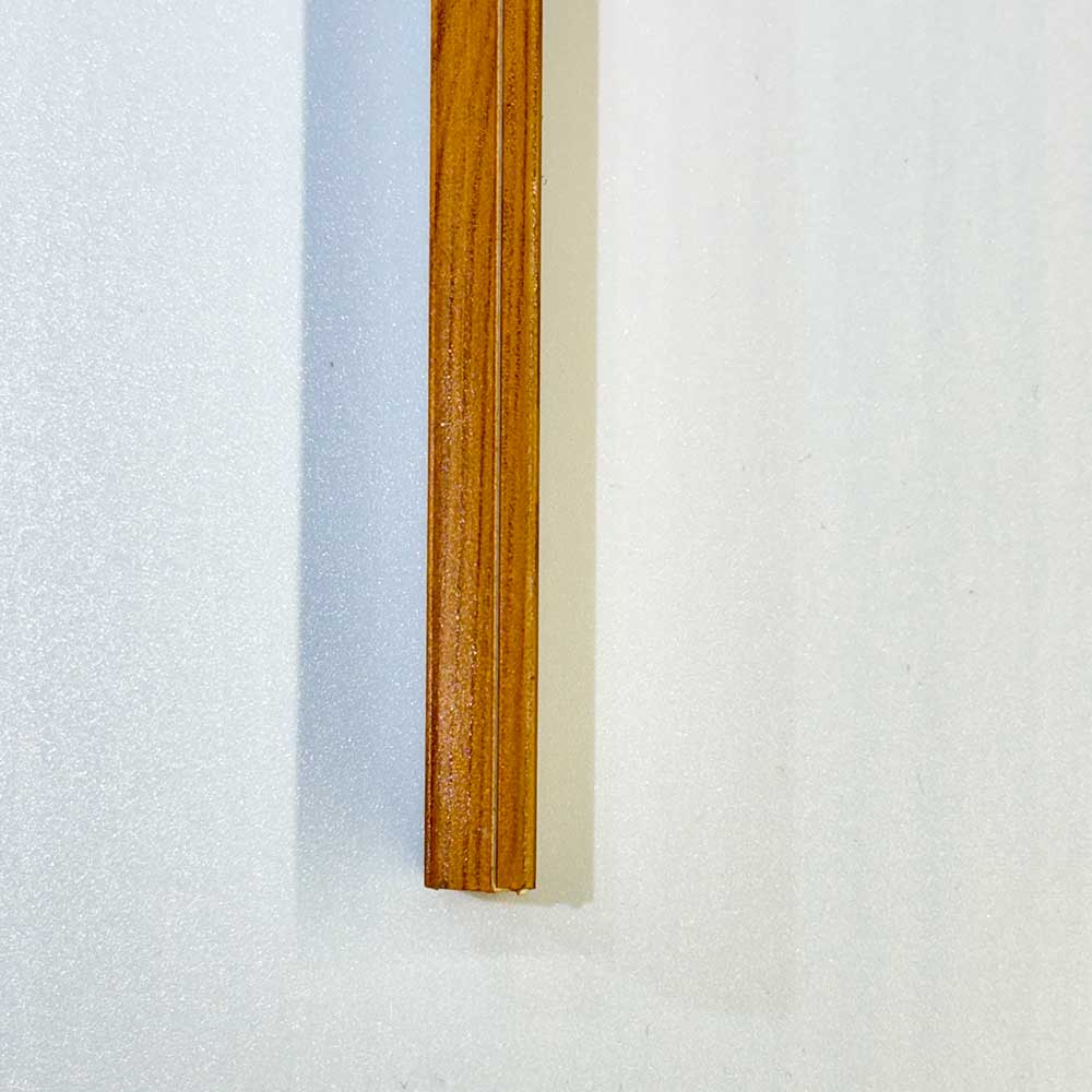 20x10 mm Kabelkanal Eiche Holz Optik zum Schrauben 2x 1m