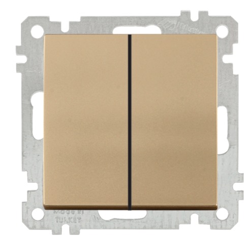 Serienschalter Gold Optik - CANDELA Schalterserie Serienschalter Gold Optik - CANDELA Schalterserie