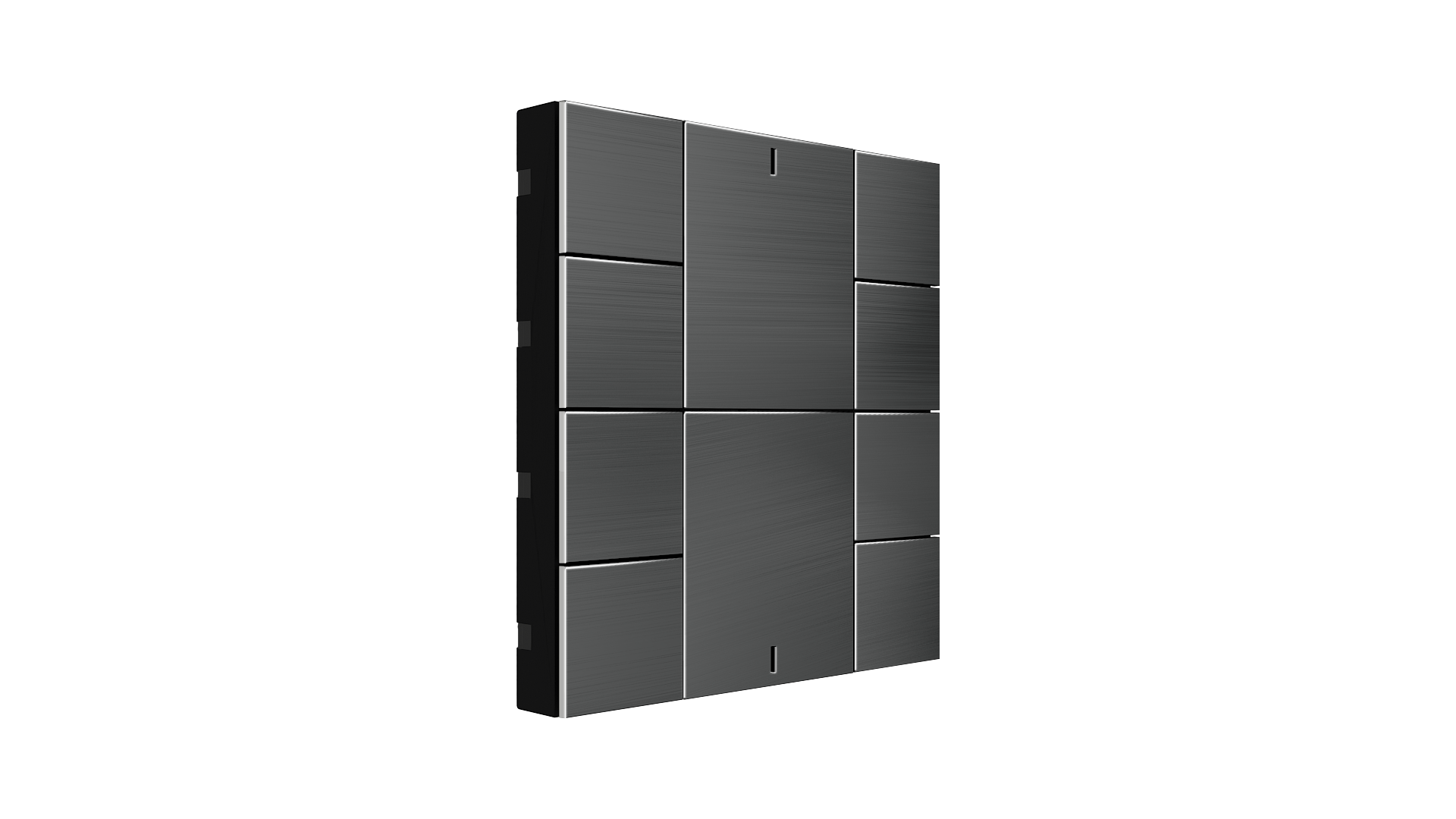 KNX Taster iSwitch+ Edelstahl Natur 10 Tasten