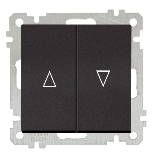 Sparset 12x Jalousie / Rollladen Taster Schwarz Matt CANDELA Standard