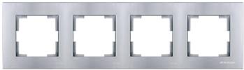 4 fach Rahmen horizontal Silber (RITA Metall Optik) 4 fach Rahmen horizontal Silber (RITA Metall Optik)