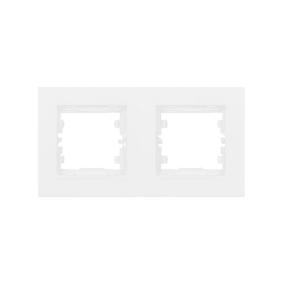 2fach Rahmen Horizontal Weiß - SELENE Schalterserie