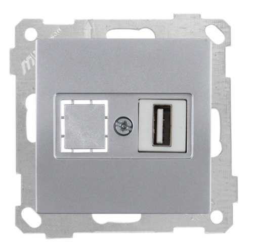 USB Anschluss Silber (CANDELA Metall Optik) USB Anschluss Silber (CANDELA Metall Optik)