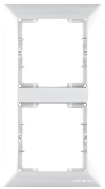 2fach Rahmen vertikal Weiß (CANDELA Standard)