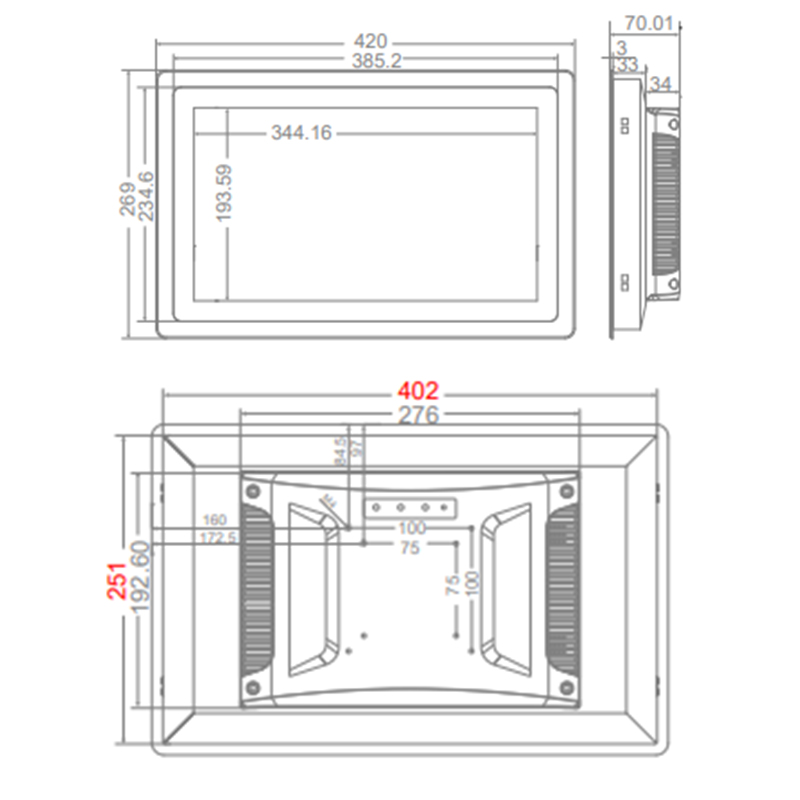 15.6 Zoll Touch Monitor HD