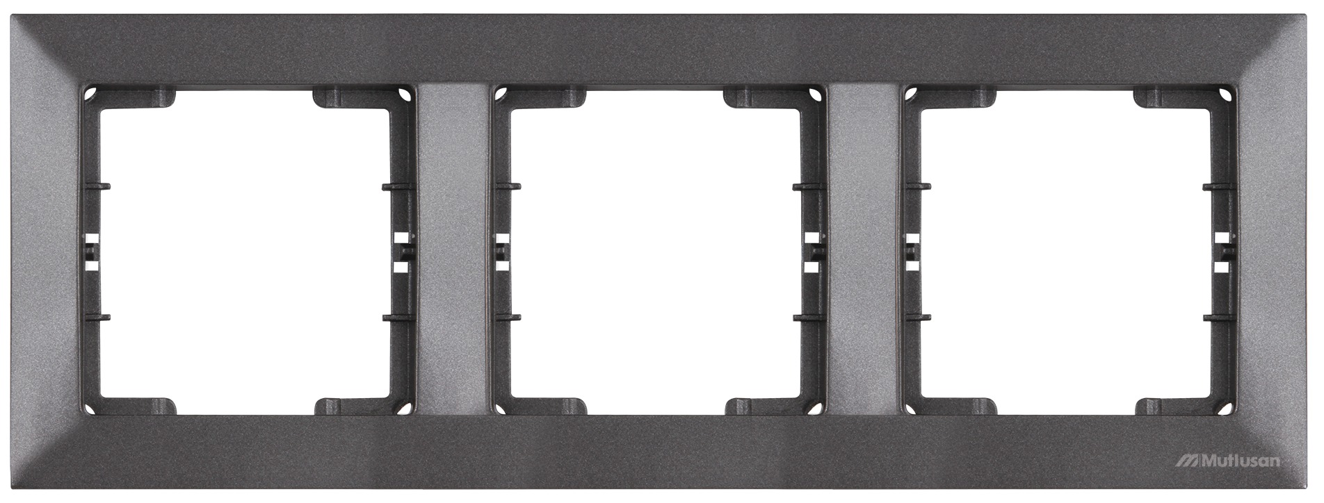 3 fach Rahmen horizontal Anthrazit - CANDELA Schalterserie 3 fach Rahmen horizontal Anthrazit - CANDELA Schalterserie
