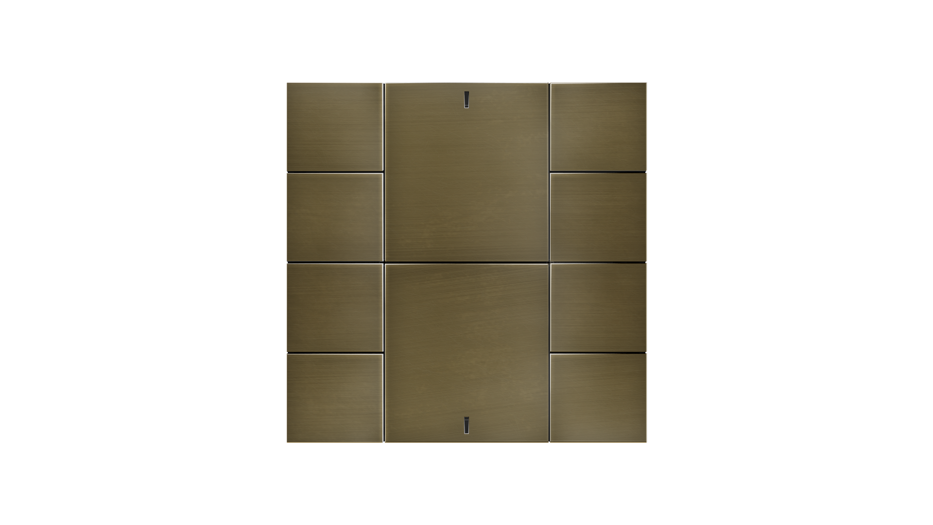 KNX Taster iSwitch · Edelstahl Antik Bronze