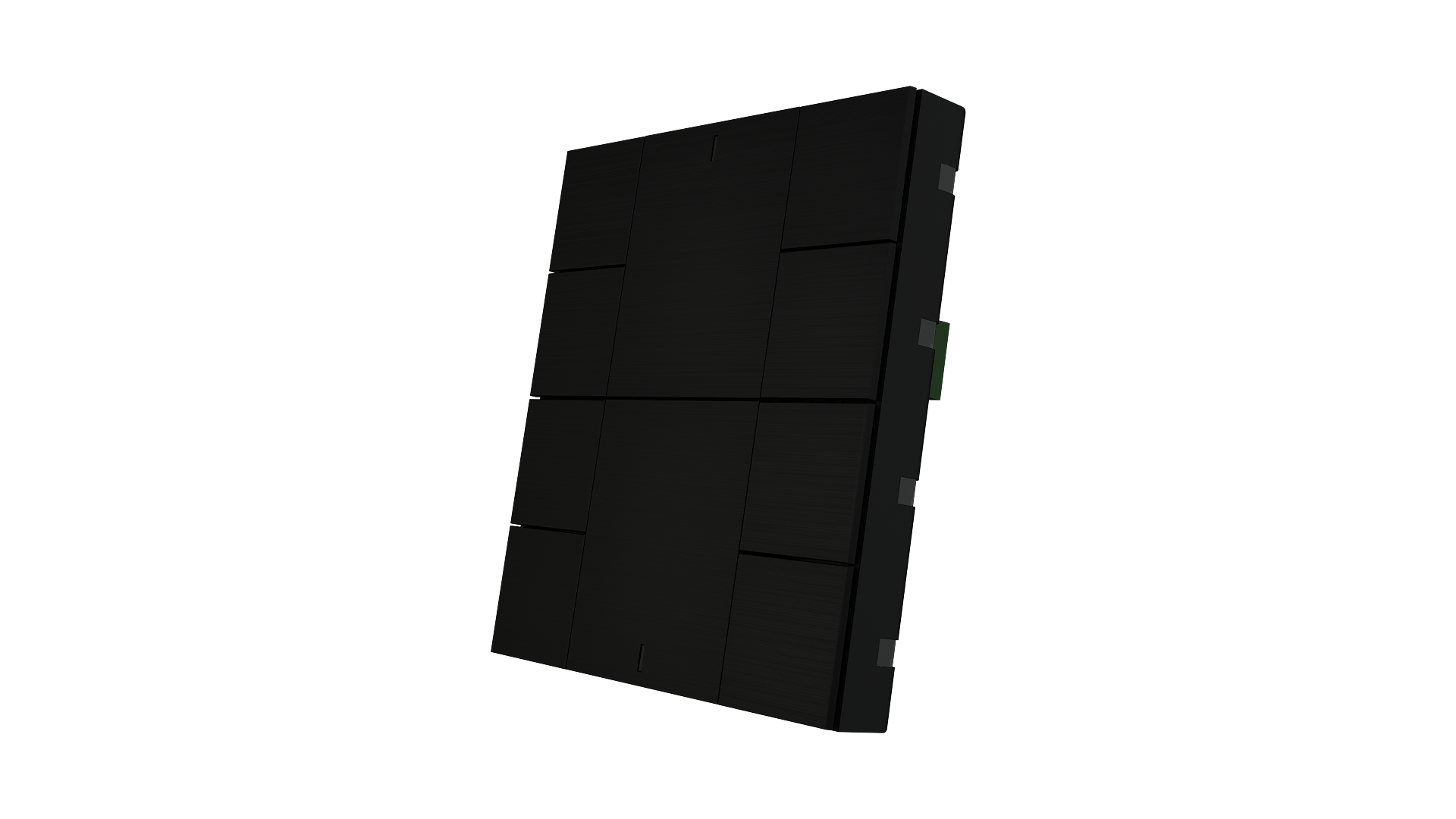 KNX Taster iSwitch+ Aluminium Schwarz 10 Tasten