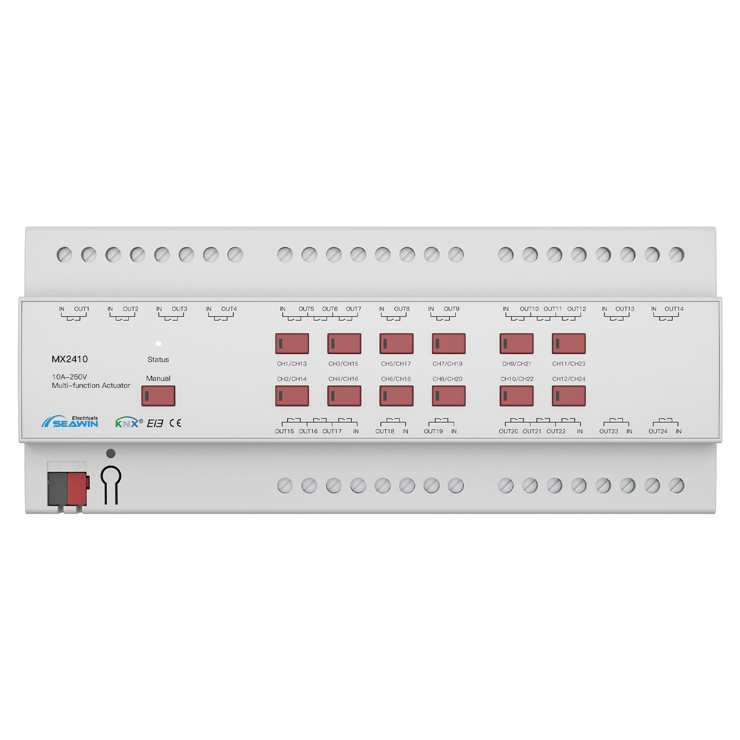 24 fach KNX Kombiaktor 10A 24 fach KNX Kombiaktor 10A