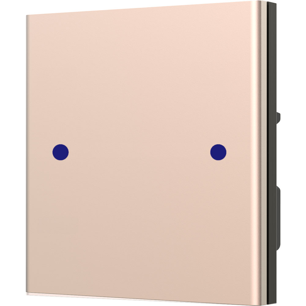 KNX Taster mit Schaltausgang Rose Gold 2 KNX Taster mit Schaltausgang Rose Gold 2