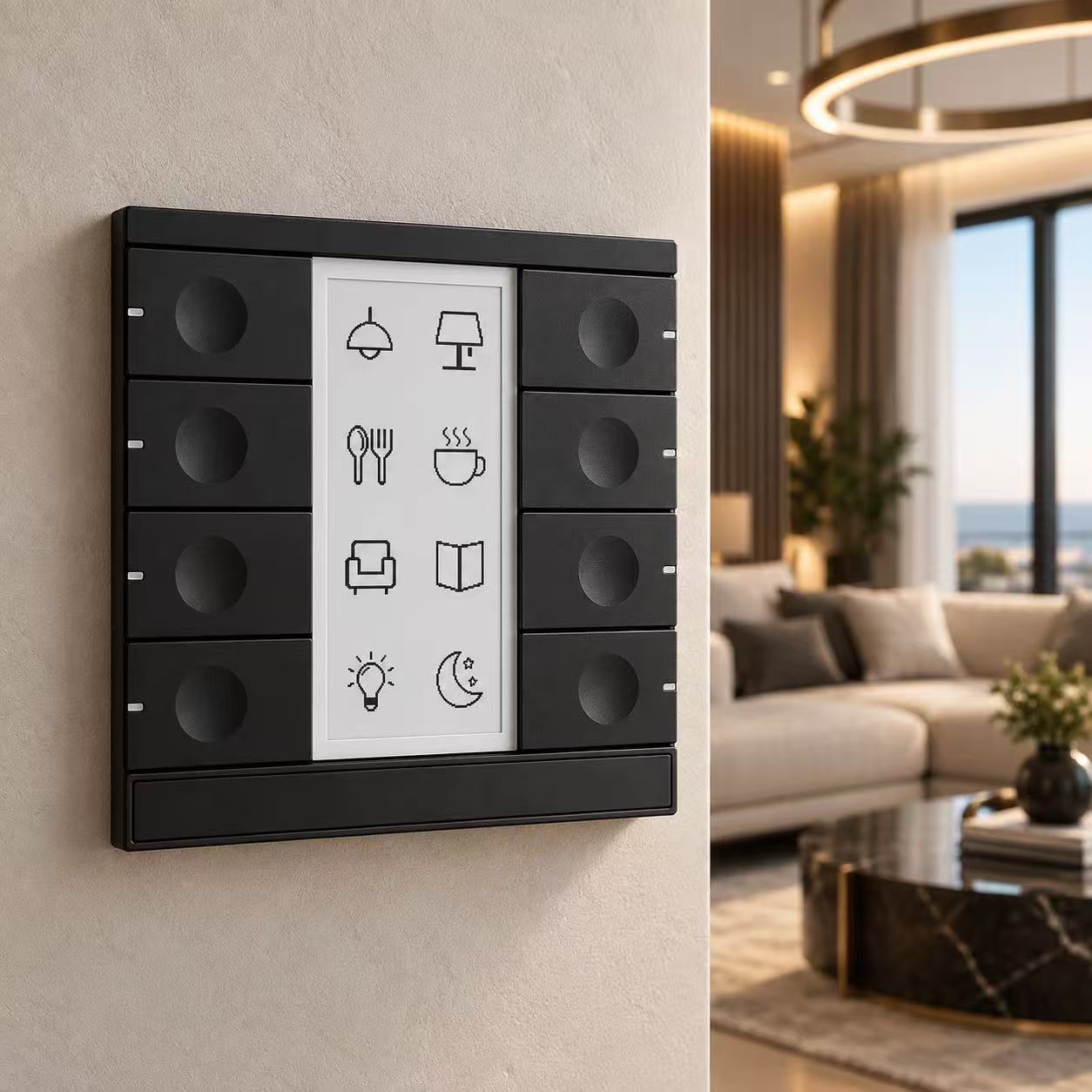 KNX Taster Display 8 Tasten