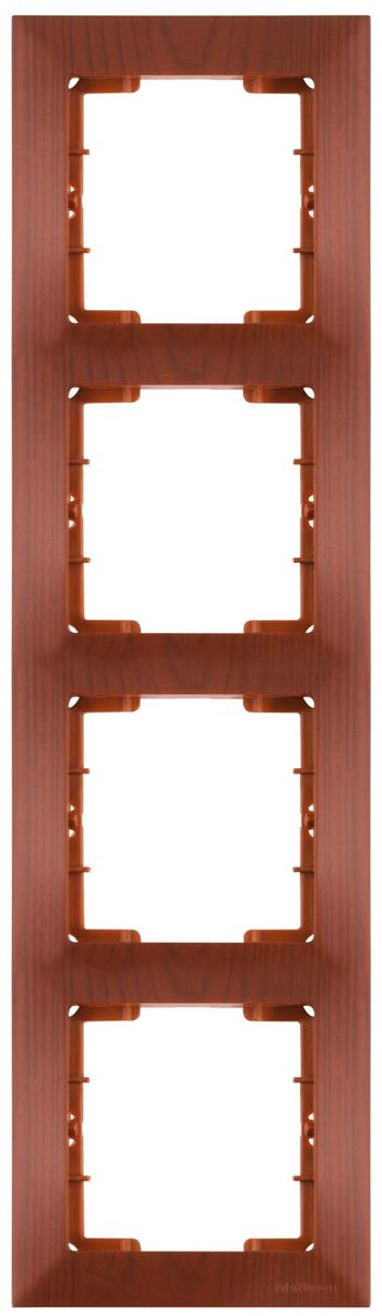 4 fach Rahmen vertikal Kirsche (CANDELA Holz Optik) 4 fach Rahmen vertikal Kirsche (CANDELA Holz Optik)