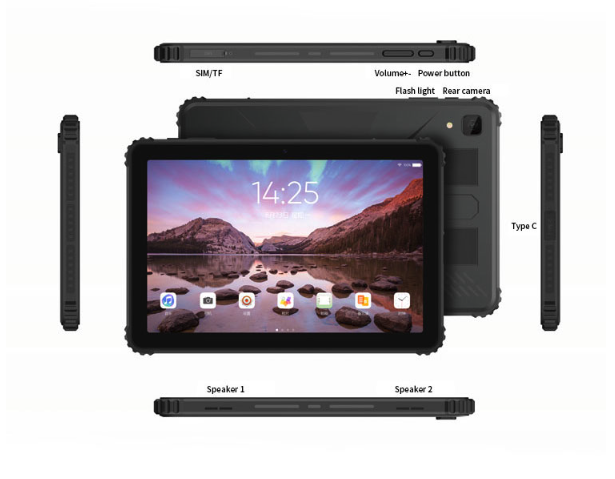 10.1" wasserdichtes HD Tablet ANDROID 12