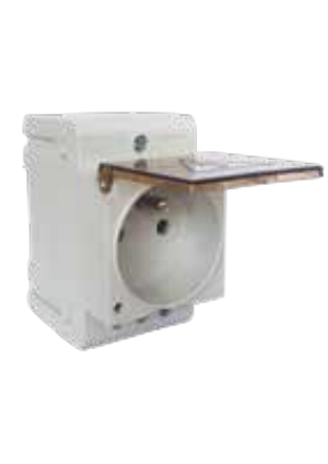 Notstrom-Steckdose 230V für Schaltschrank – DIN-Rail