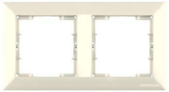 2 fach Rahmen horizontal Creme (CANDELA Standard)