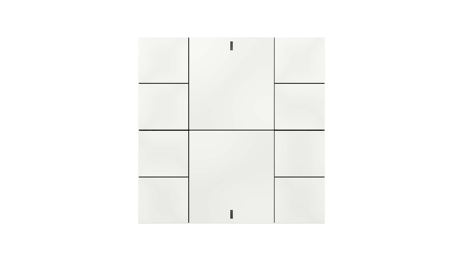 KNX Taster iSwitch+ weiß glänzend 10 Tasten