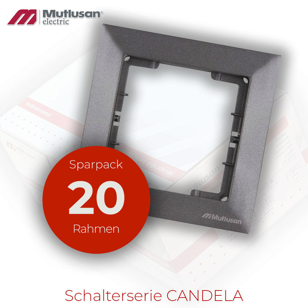 Sparset 20x 1fach Rahmen  Anthrazit Metall Optik CANDELA Sparset 20x 1fach Rahmen  Anthrazit Metall Optik CANDELA