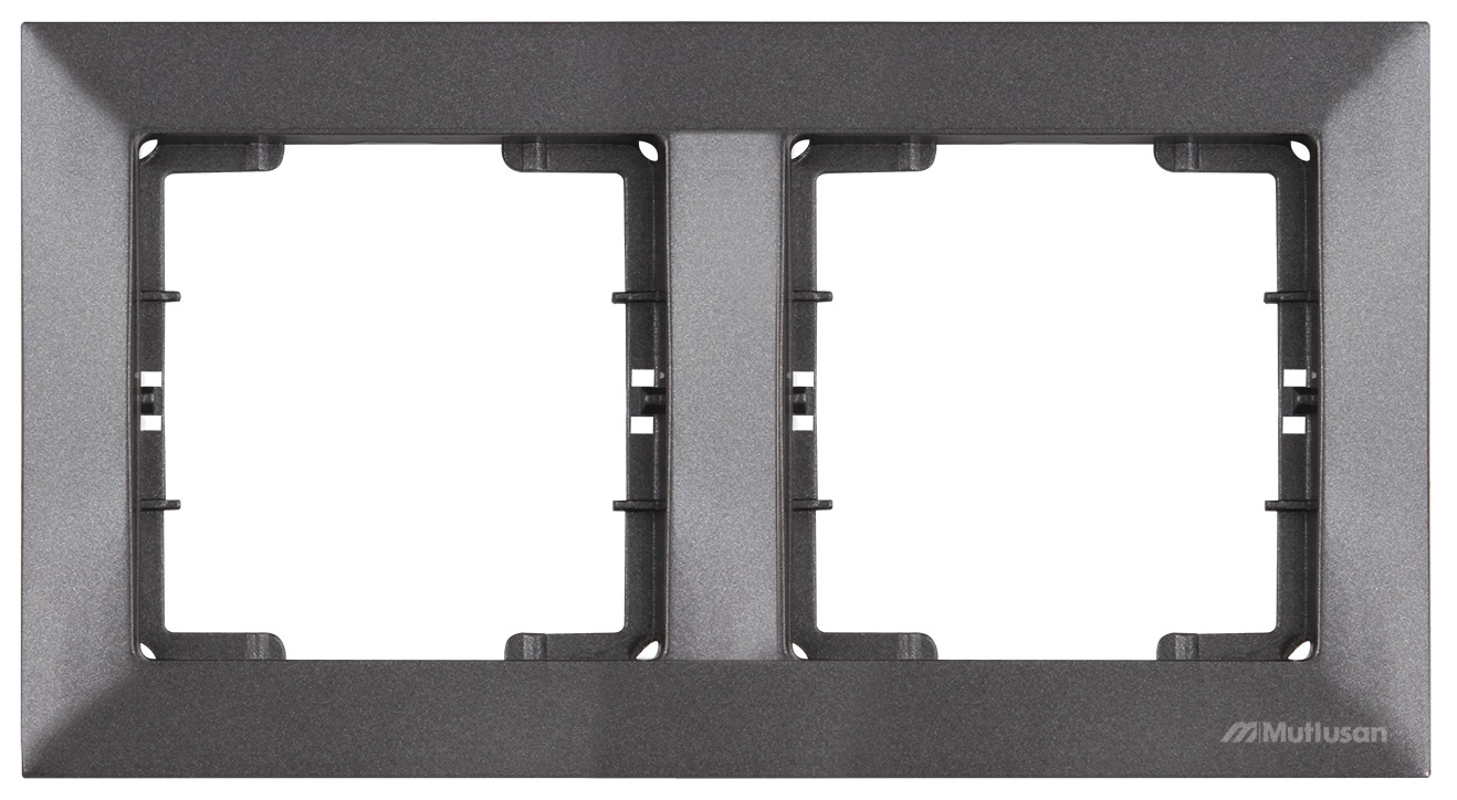 2 fach Rahmen horizontal Anthrazit - CANDELA Schalterserie 2 fach Rahmen horizontal Anthrazit - CANDELA Schalterserie