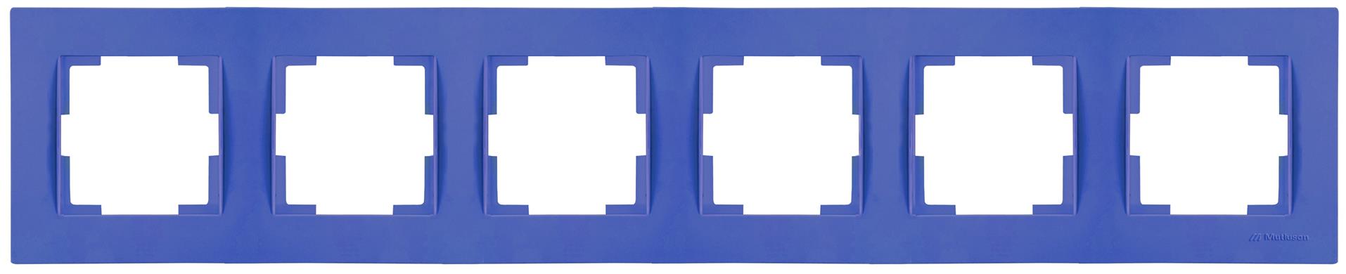 6 fach Rahmen horizontal Dunkel Lila (RITA Pastell Farben)