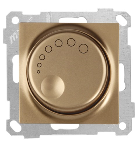 Dimmer 600W Gold Optik - CANDELA Schalterserie Dimmer 600W Gold Optik - CANDELA Schalterserie