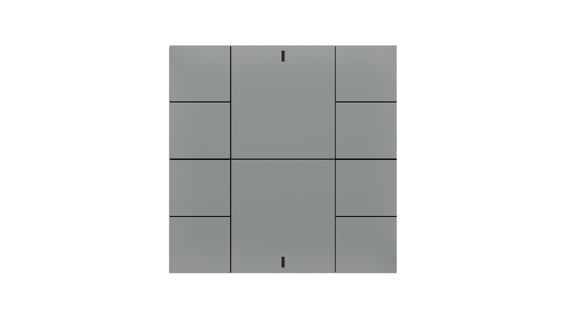 KNX Taster iSwitch+ grau Metalloptik 10 Tasten