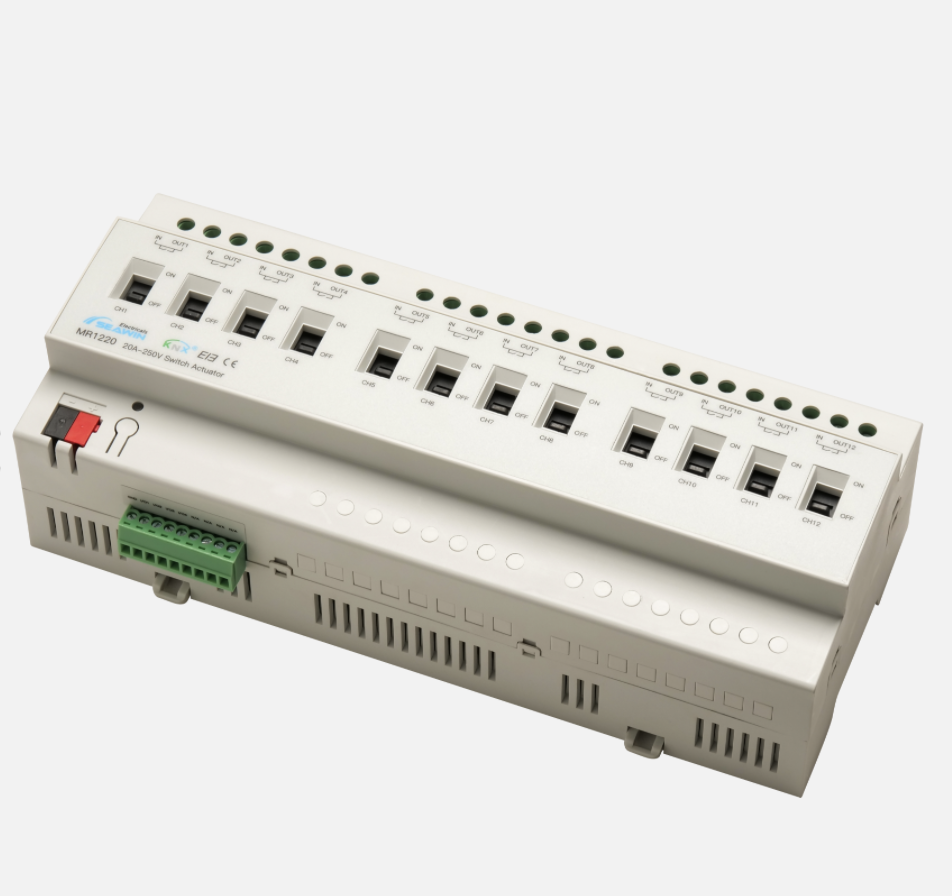 12 fach KNX Schaltaktor 20A 12 fach KNX Schaltaktor 20A