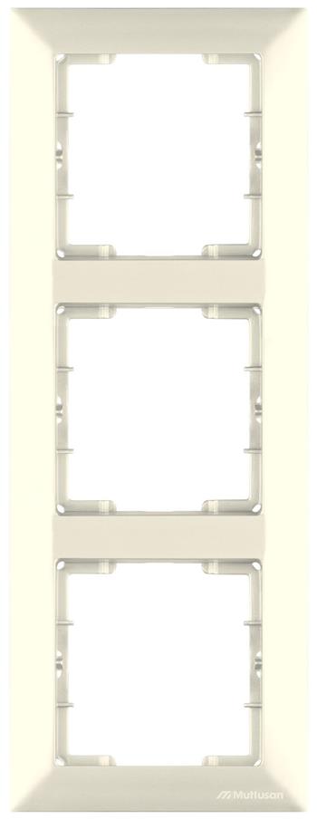 3 fach Rahmen vertikal Creme (CANDELA Standard) 3 fach Rahmen vertikal Creme (CANDELA Standard)