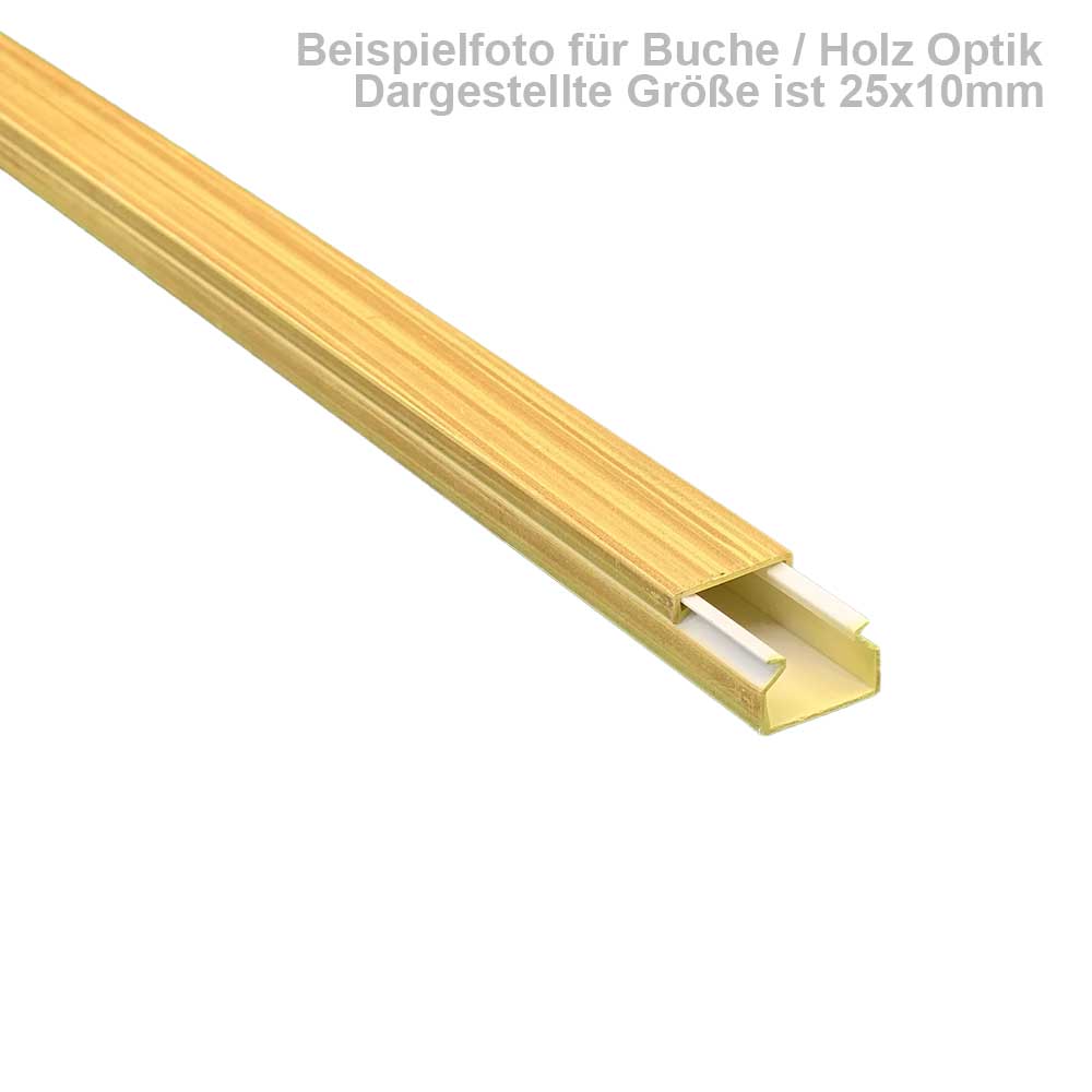 Kabelkanal Buche Hell - 2x1m 20X10x2000mm Buche Hell - 2x1m