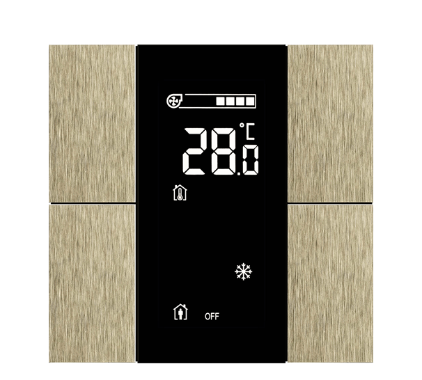 KNX Taster mit Display iSwitch · Aluminium Champagner 4