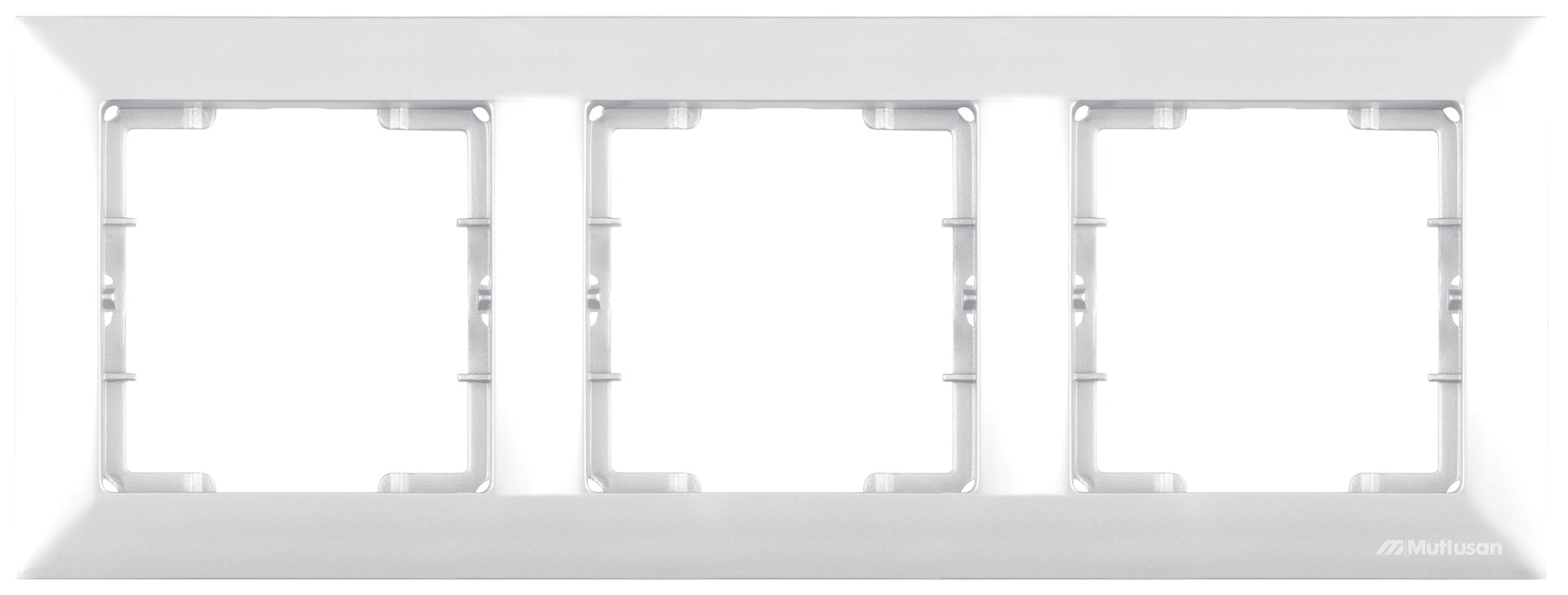 3 fach Rahmen horizontal Weiß (CANDELA Standard)