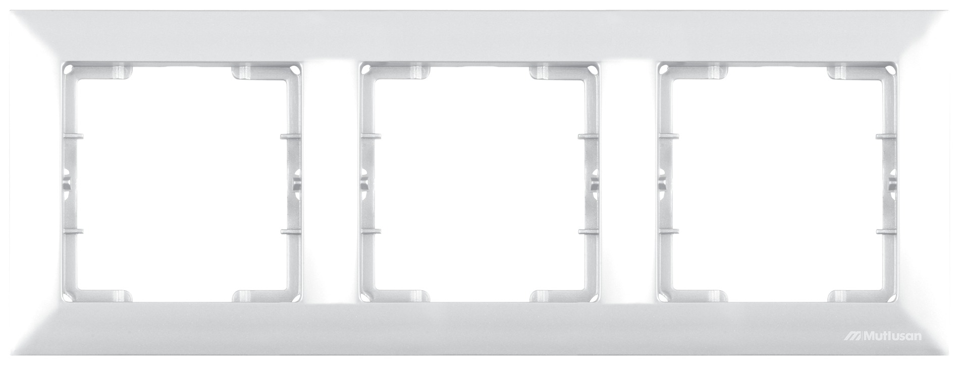 3 fach Rahmen horizontal Weiß - CANDELA Schalterserie 3 fach Rahmen horizontal Weiß - CANDELA Schalterserie