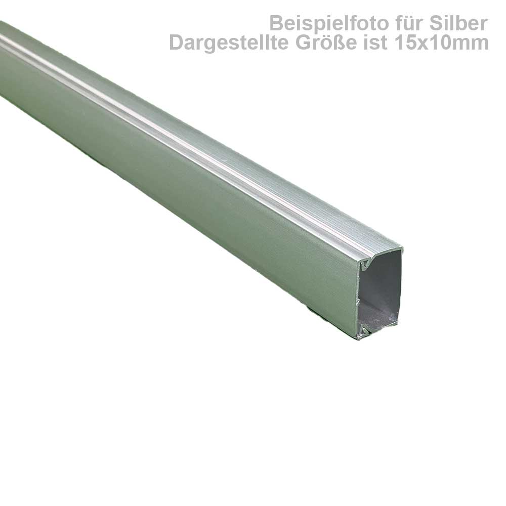 Kabelkanal Silber - 2x1m 12X12X2000mm Silber - 2x1m