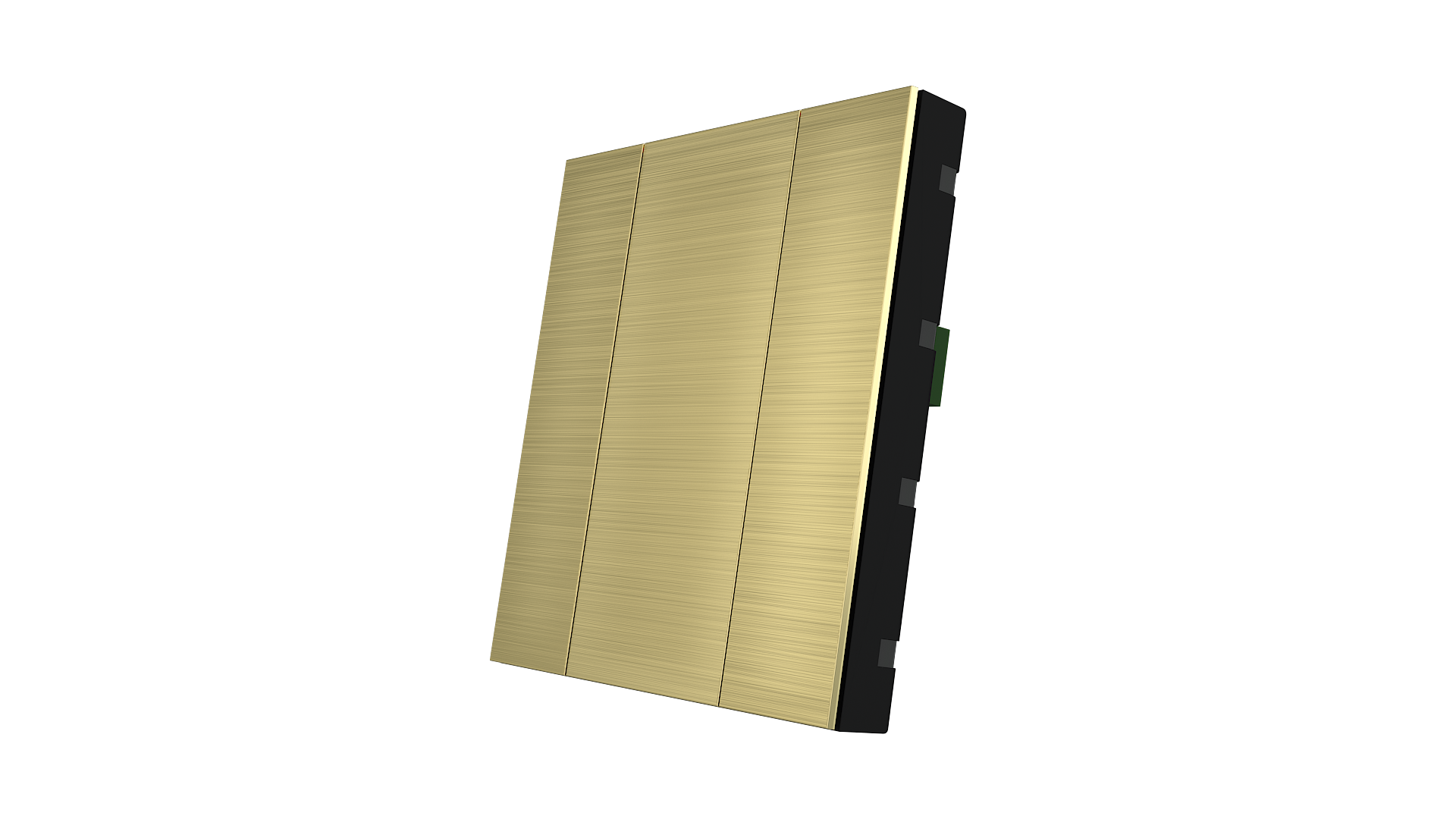KNX Taster mit Air Quality Sensor iSwitch+ Aluminium Gold 2 Tasten KNX Taster mit Air Quality Sensor iSwitch+ Aluminium Gold 2 Tasten