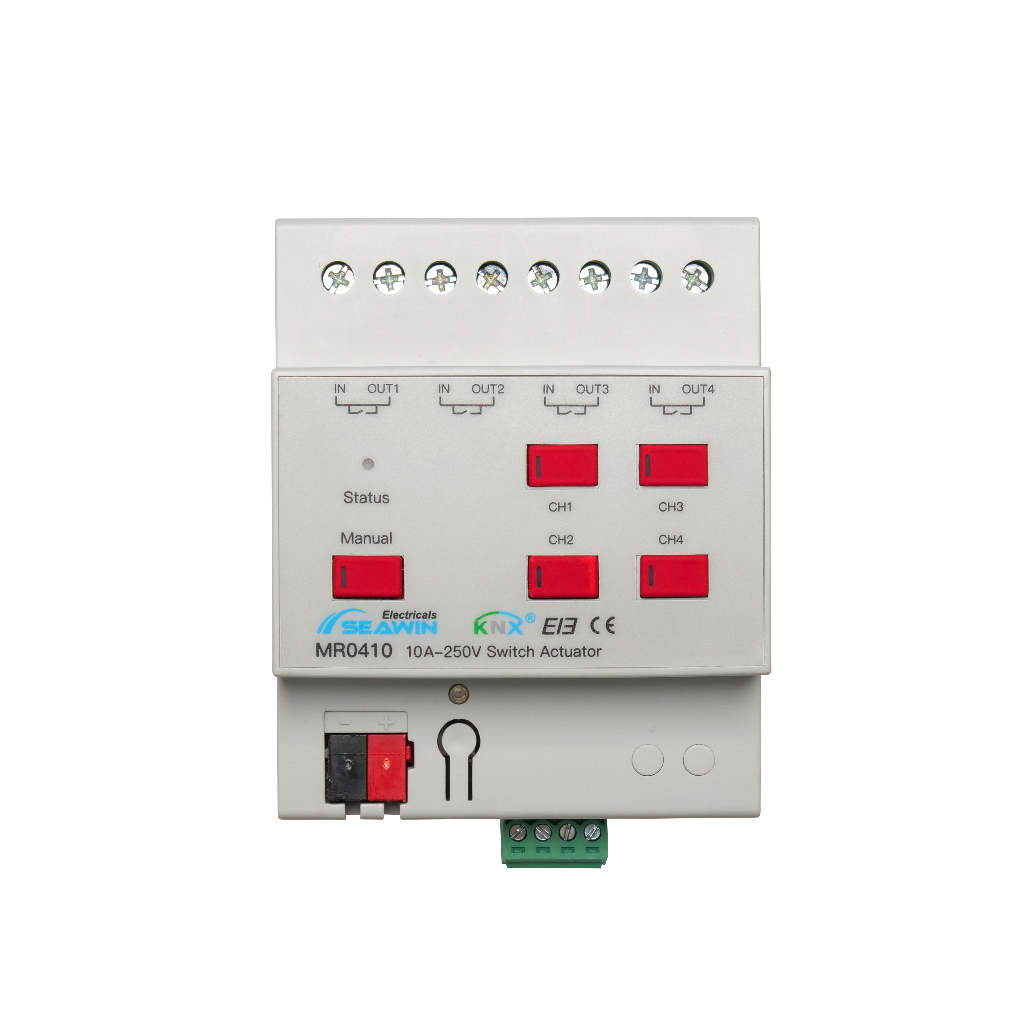 4 fach KNX Schaltaktor 10A 4 fach KNX Schaltaktor 10A